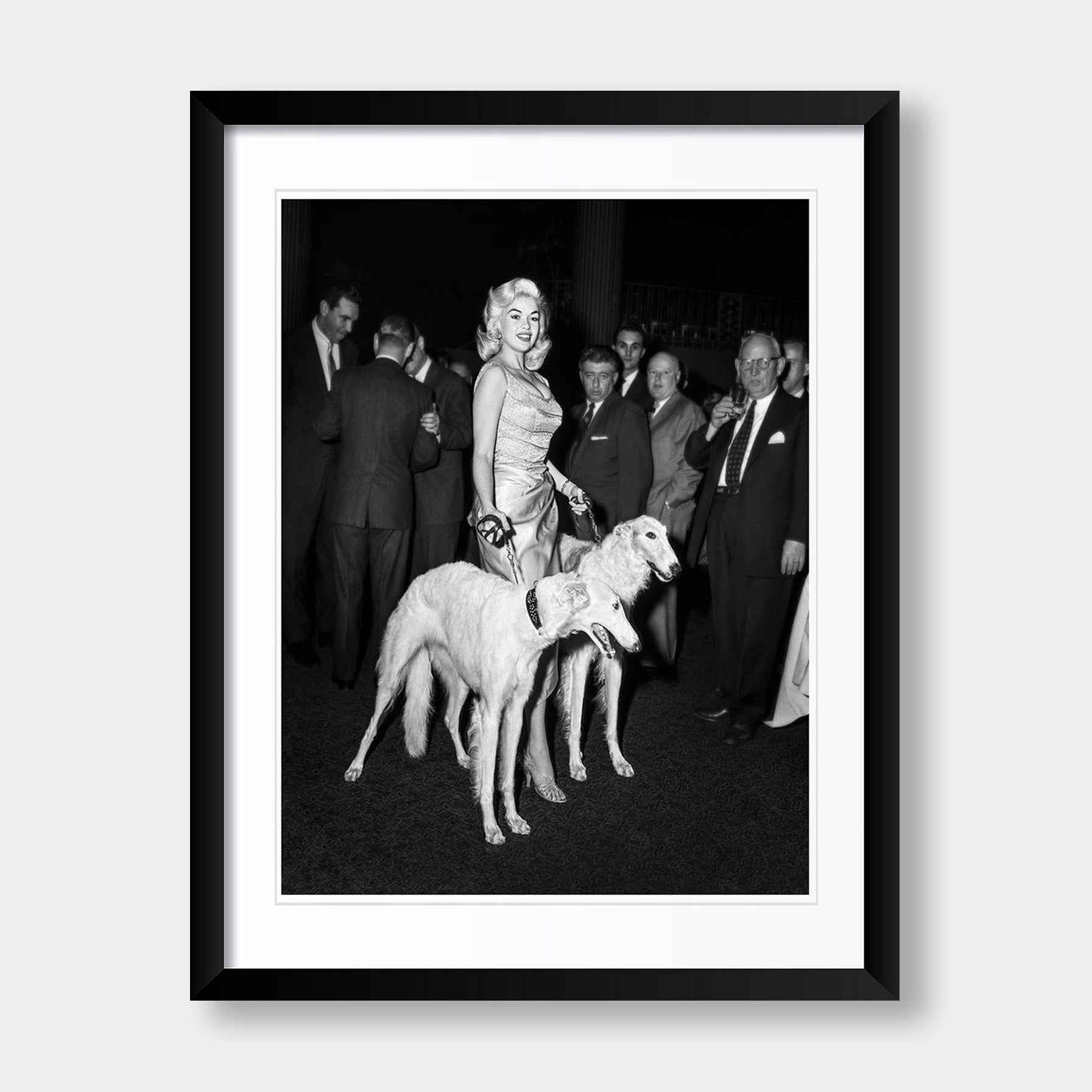 "Jayne Mansfield with Seagrams Dogs" - Celebrity Photography
