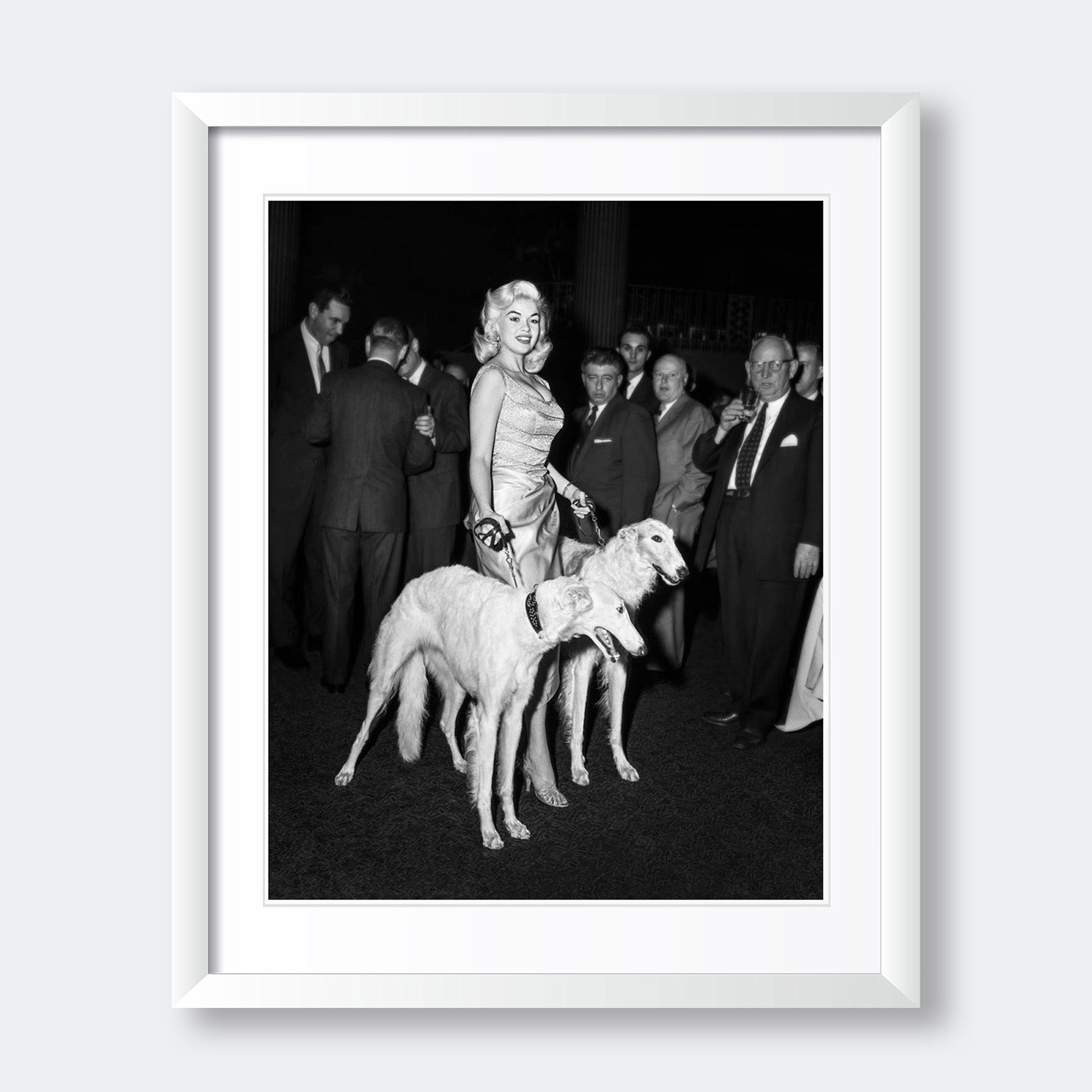 "Jayne Mansfield with Seagrams Dogs" - Celebrity Photography