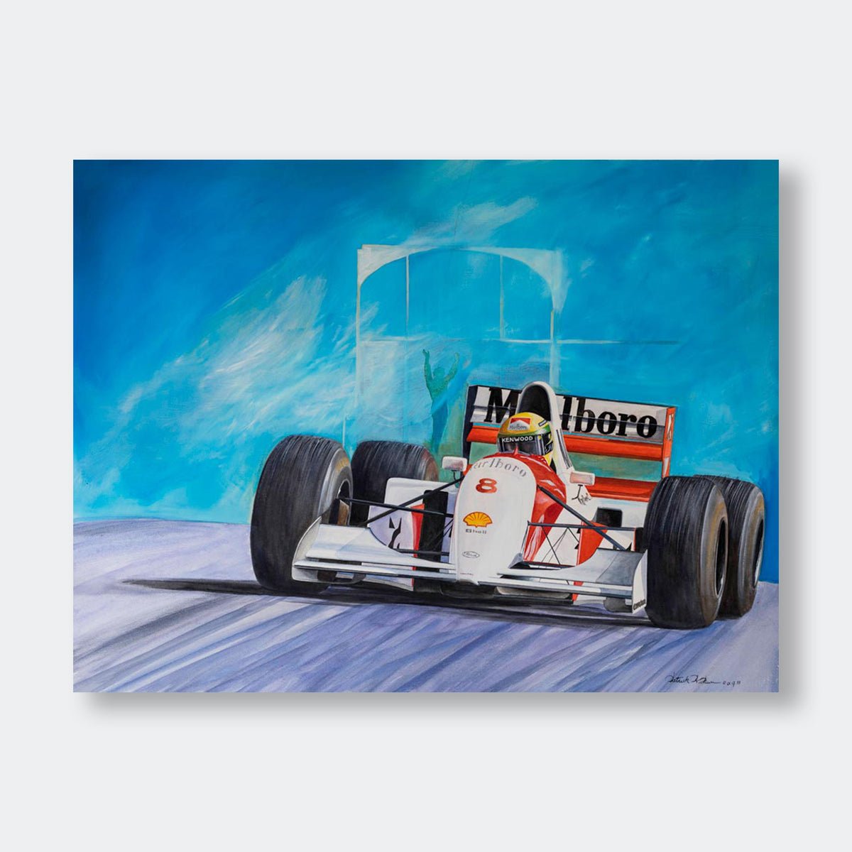 "Ayrton Senna, McLaren" - Sport Artwork by Patrick Faure