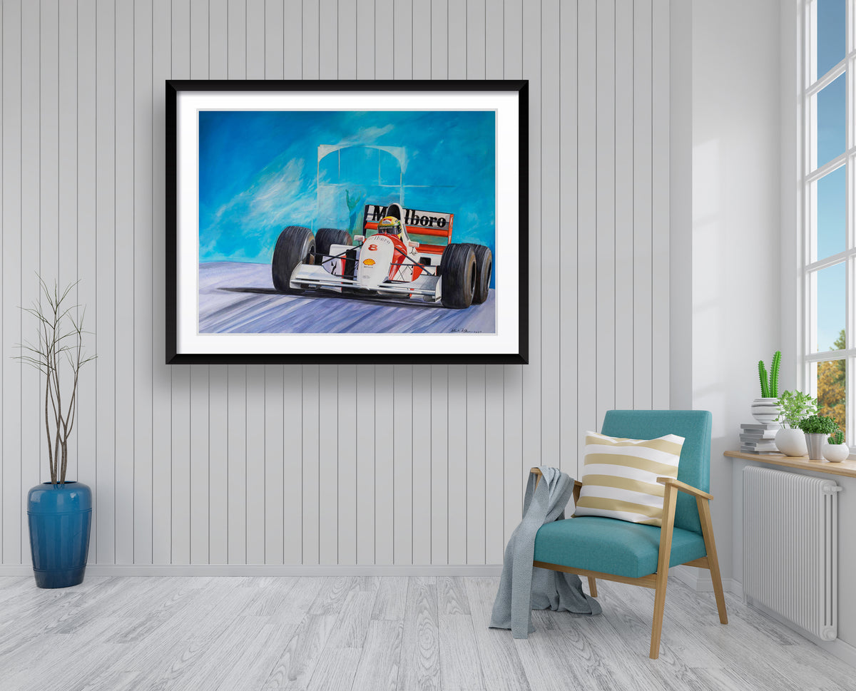 "Ayrton Senna, McLaren" - Sport Artwork by Patrick Faure