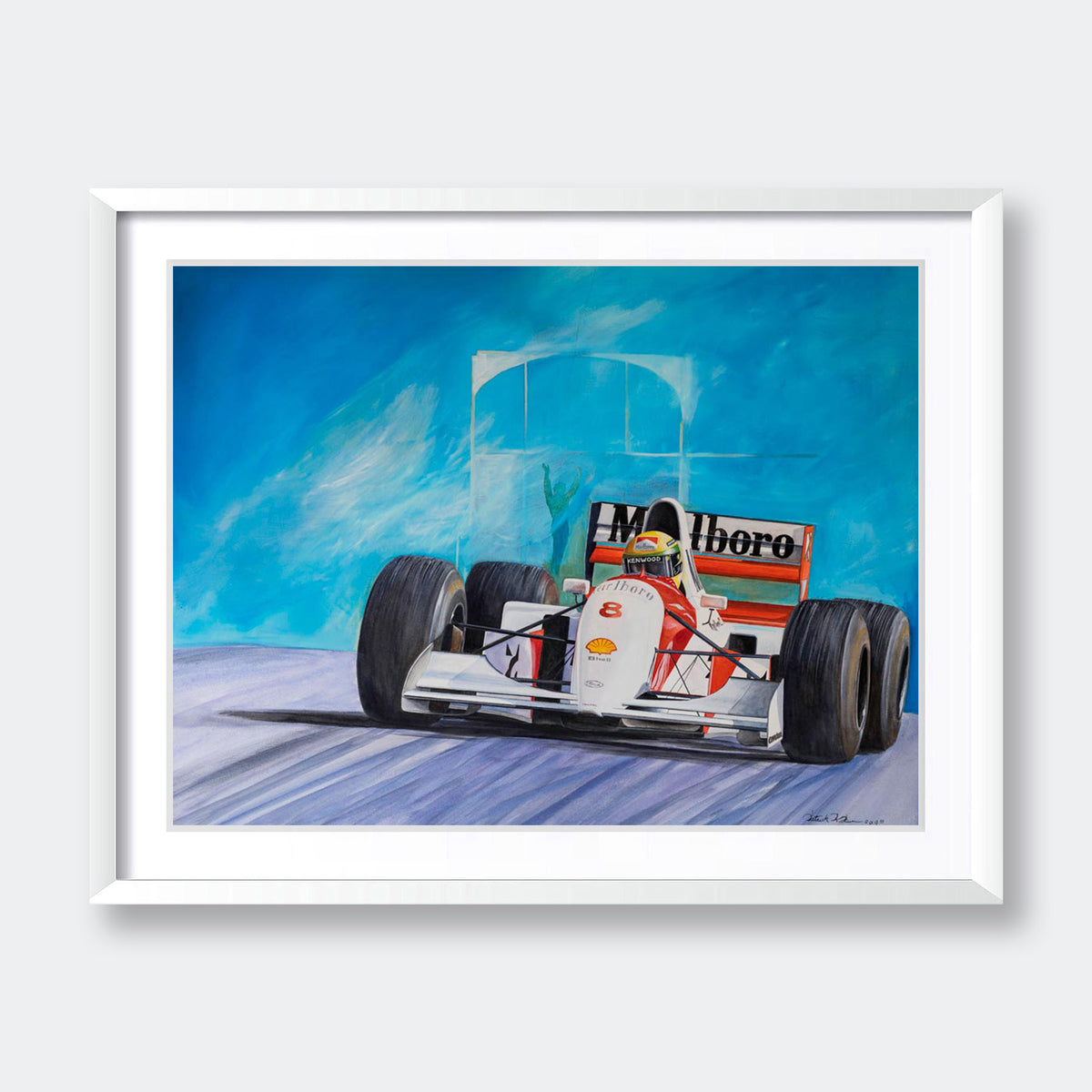 "Ayrton Senna, McLaren" - Sport Artwork by Patrick Faure