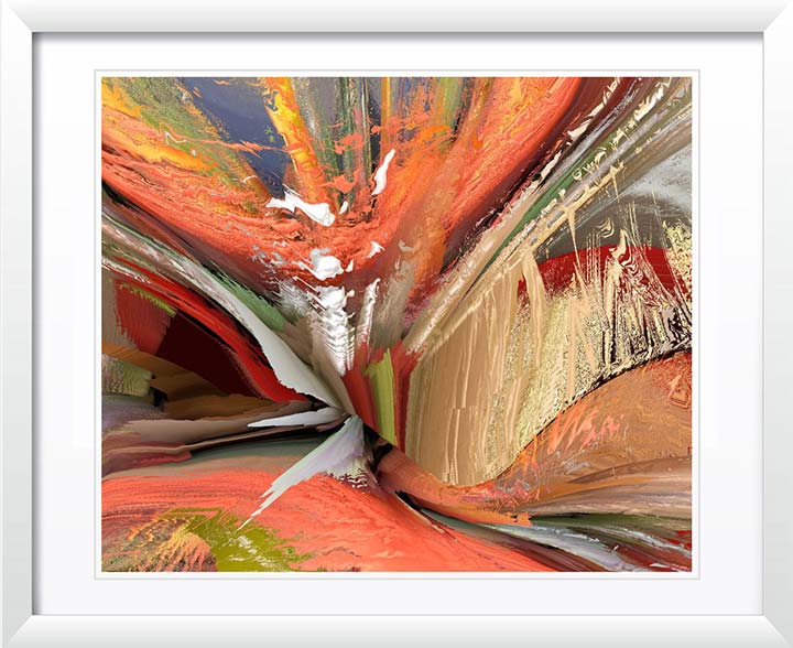 Orange Tunnel Abstract