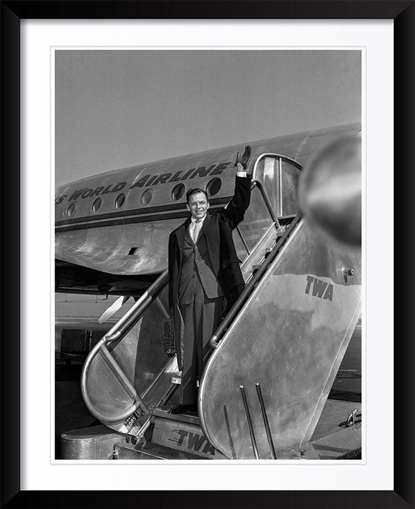 "Frank Sinatra on TWA at La Guardia Airport, NYC" by Barry Kramer Photography