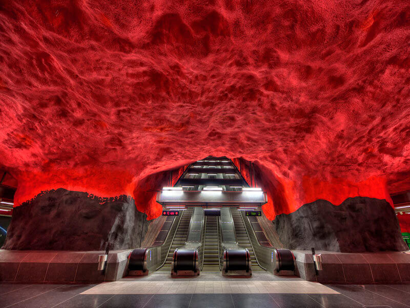"Solna Centrum Metro, Stockholm 2016" by Christopher Petsos Photography-Artography Limited