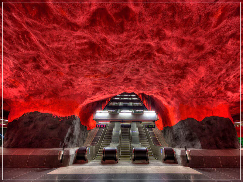 "Solna Centrum Metro, Stockholm 2016" by Christopher Petsos Photography-Artography Limited