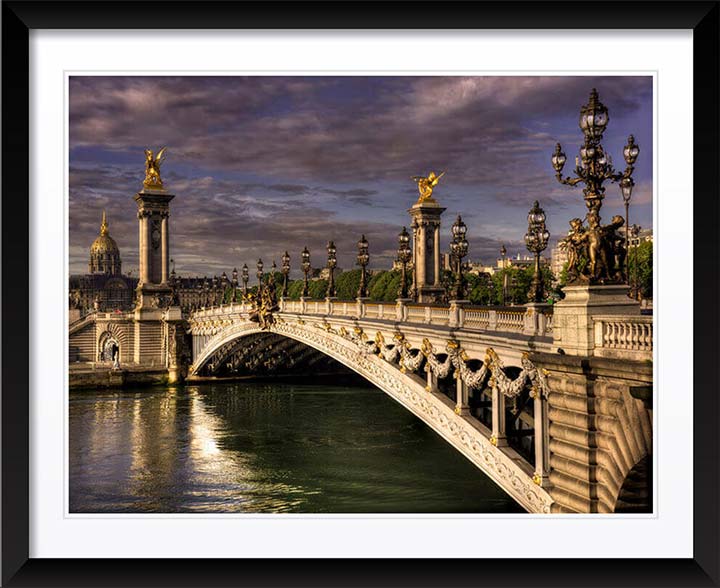 Daybreak on the Pont Alexander III Paris 2017, Wall Art by Christopher Petsos