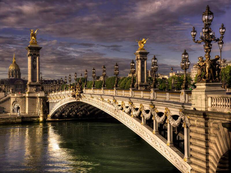"Daybreak on the Pont Alexander III Paris 2017" by Christopher Petsos Photography-Artography Limited