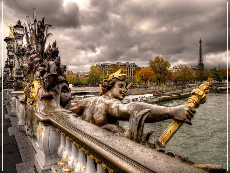 "Pont Alexandre III in Autumn, Paris 2015" by Christopher Petsos Photography-Artography Limited