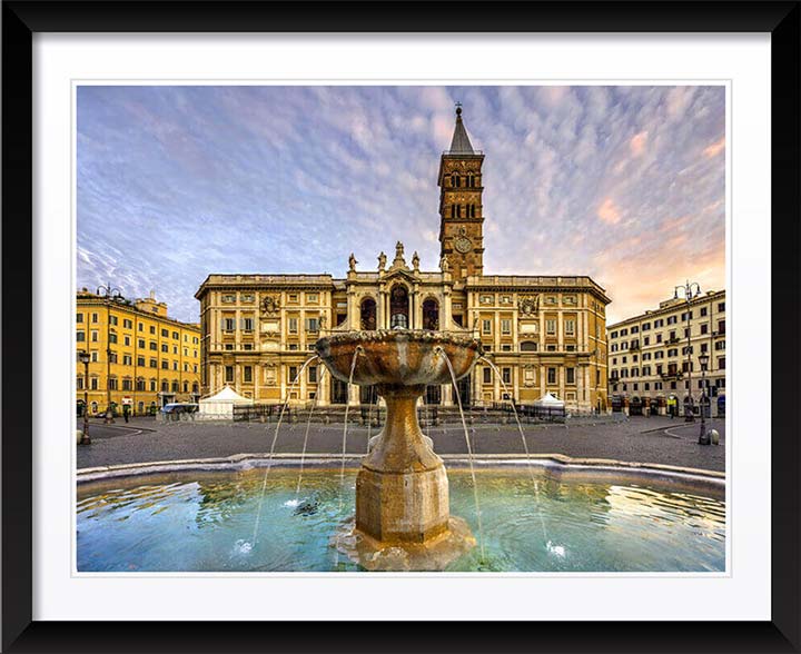 Piazza di Santa Maria Maggiore Rome 2016, Wall Art by Christopher Petsos