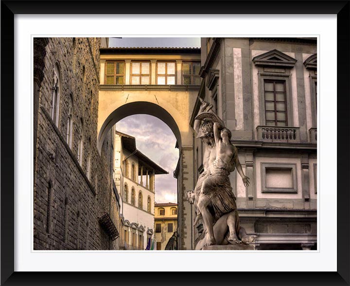 Vasari Corridor, Florence 2016, Wall Art by Christopher Petsos