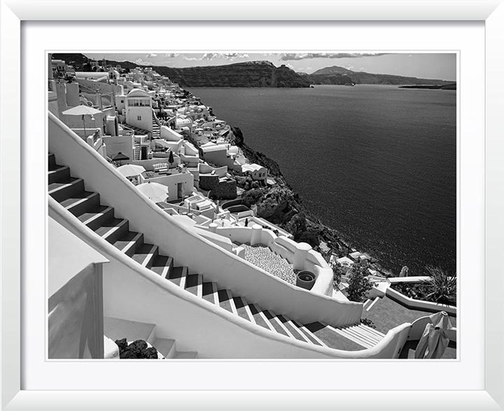 Heavenly Descent Santorini 2016, Wall Art by Christopher Petsos