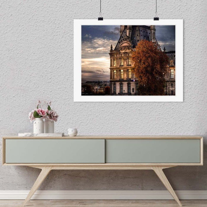 "Sunset on The Louvre Paris 2015" by Christopher Petsos Photography-Artography Limited