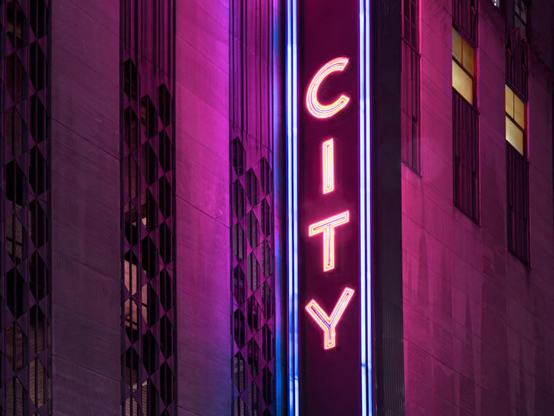 "Neon City, New York 2016" by Christopher Petsos Photography-Artography Limited