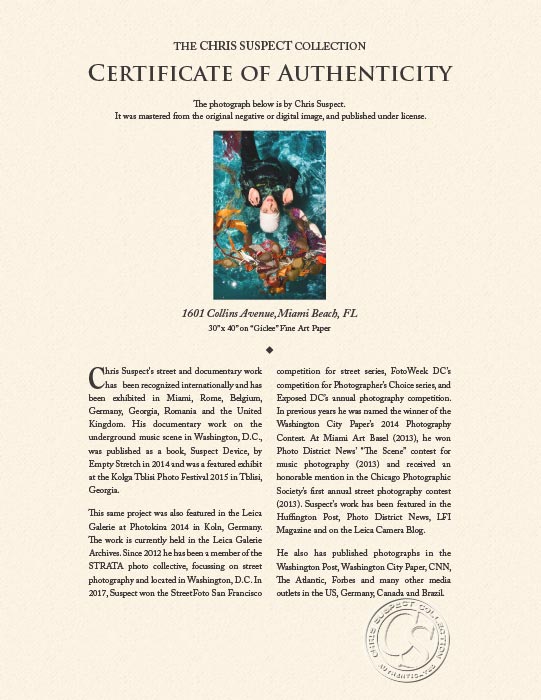 "1601 Collins Avenue,Miami Beach, FL" by Chris Suspect Photography-Artography Limited