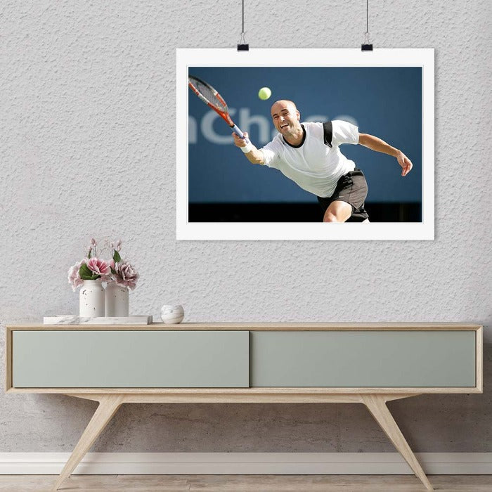 "Agassi at the Open" by Chuck Solomon Photography-Artography Limited