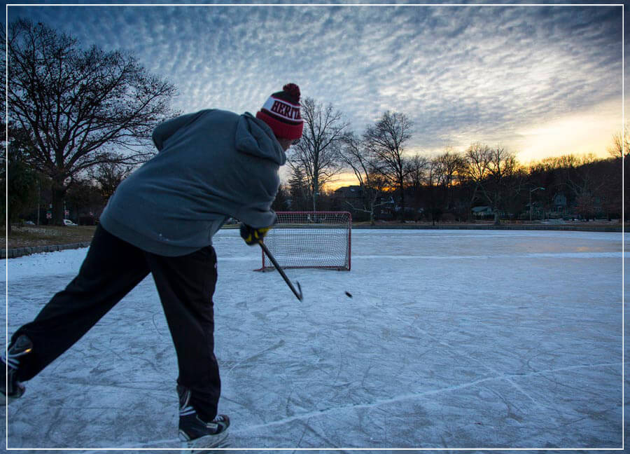 "Pond Hockey" by Chuck Solomon Photography-Artography Limited