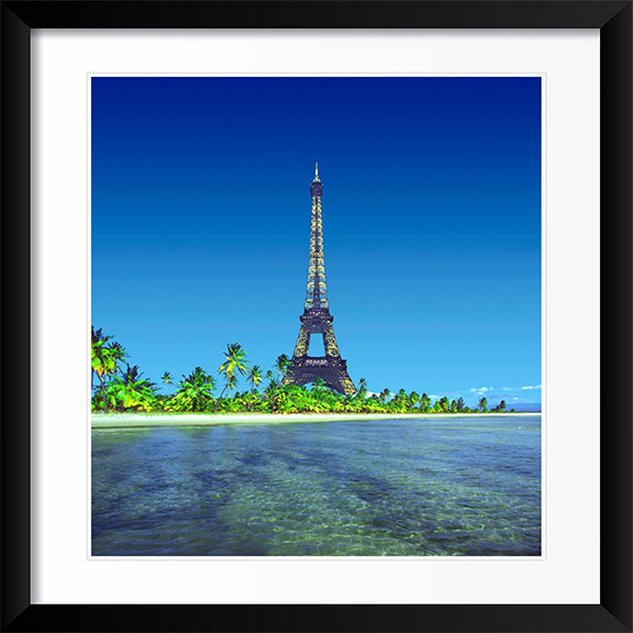 "Eiffel Tower on Island" by Daniel Furon Photography