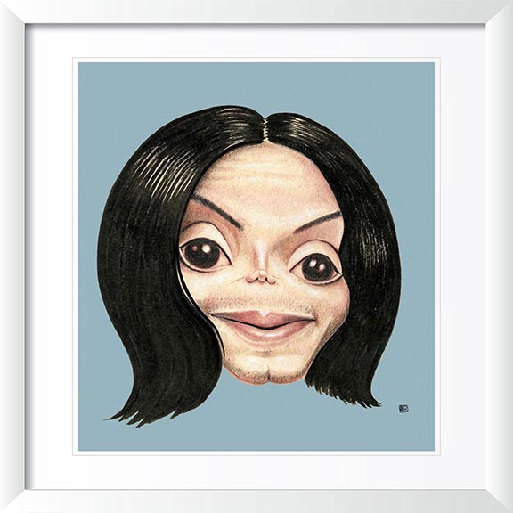 "Michael Jackson" by Dan Springer, Caricature Art