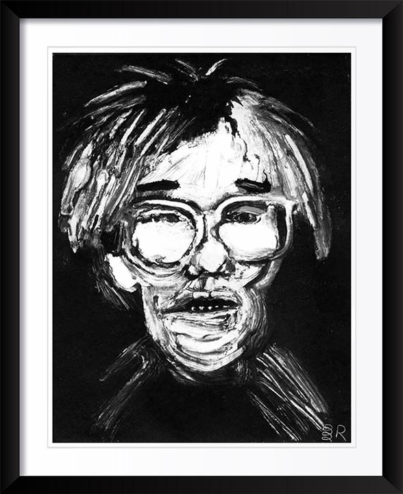 "Andy Warhol" by Dan Springer, Caricature Art
