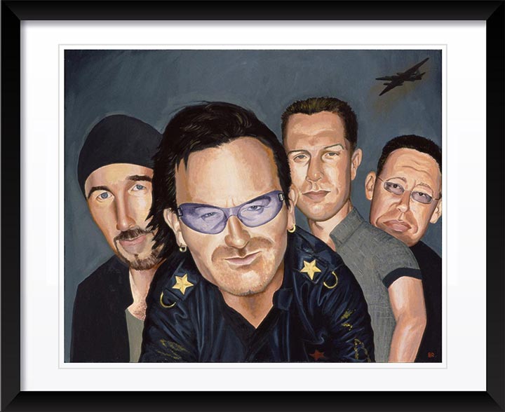"U2 (1)" by Dan Springer, Caricature Art
