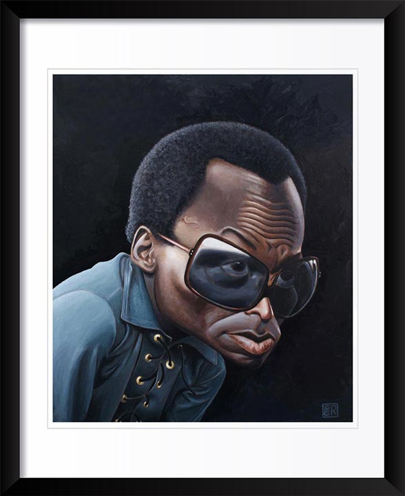 "Miles Davis" by Dan Springer, Caricature Art