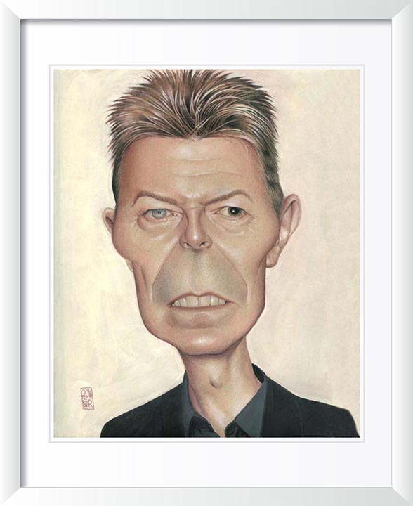 "David Bowie" by Dan Springer, Caricature Art