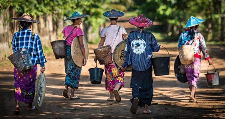 "Shan Women Walking Home" by Dorte Verner Photography