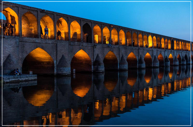 "Late Afternoon on the Bridge, Esfahan, Iran" by Dorte Verner Photography-Artography Limited