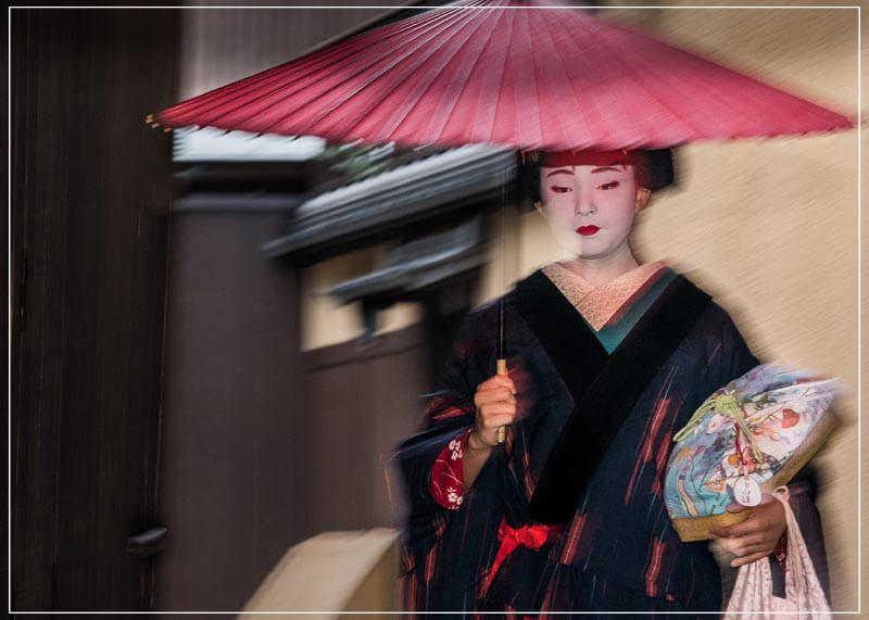 "Geisha in the Rain (A)" by Dorte Verner Photography-Artography Limited