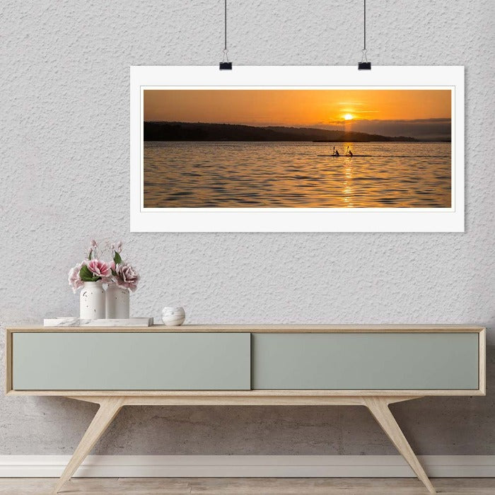 "Rowing in the Sun Rise" by Dorte Verner Photography-Artography Limited
