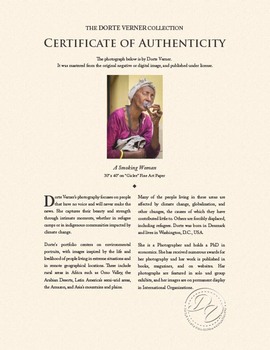 "A Smoking Woman" by Dorte Verner Photography-Artography Limited