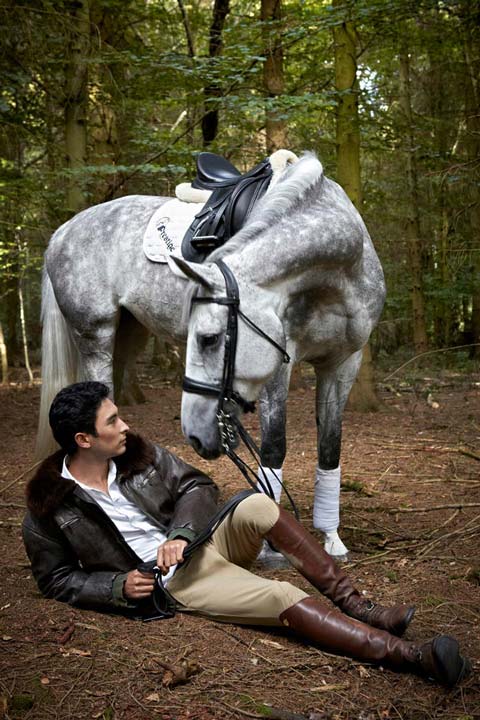 Alex Hua Tian & Horse by John Stoddart Photography