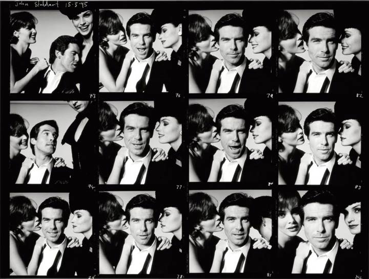 Pierce Bronsan Contact Sheet by John Stoddart