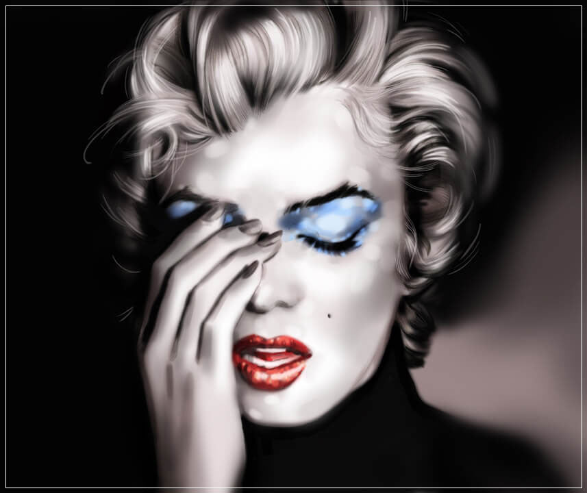 "Marilyn Monroe" by Metin Salih Pop Art