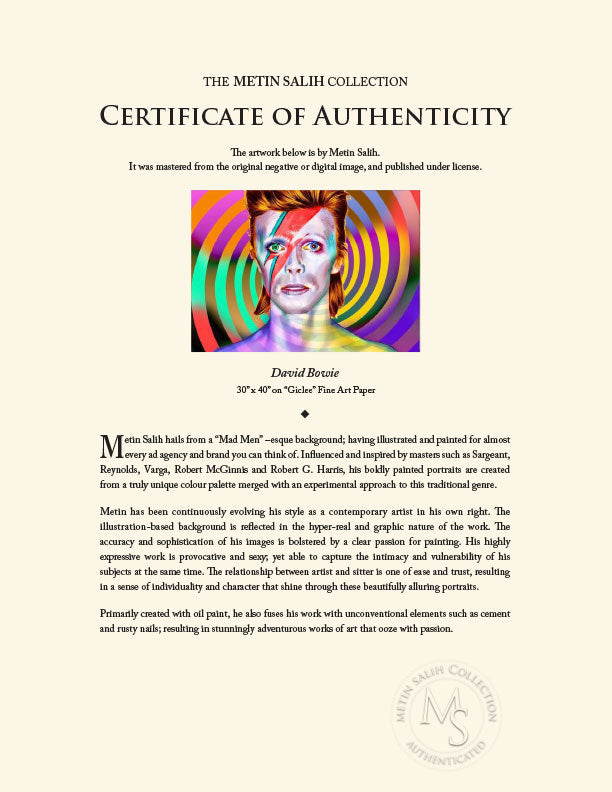 "David Bowie" by Metin Salih