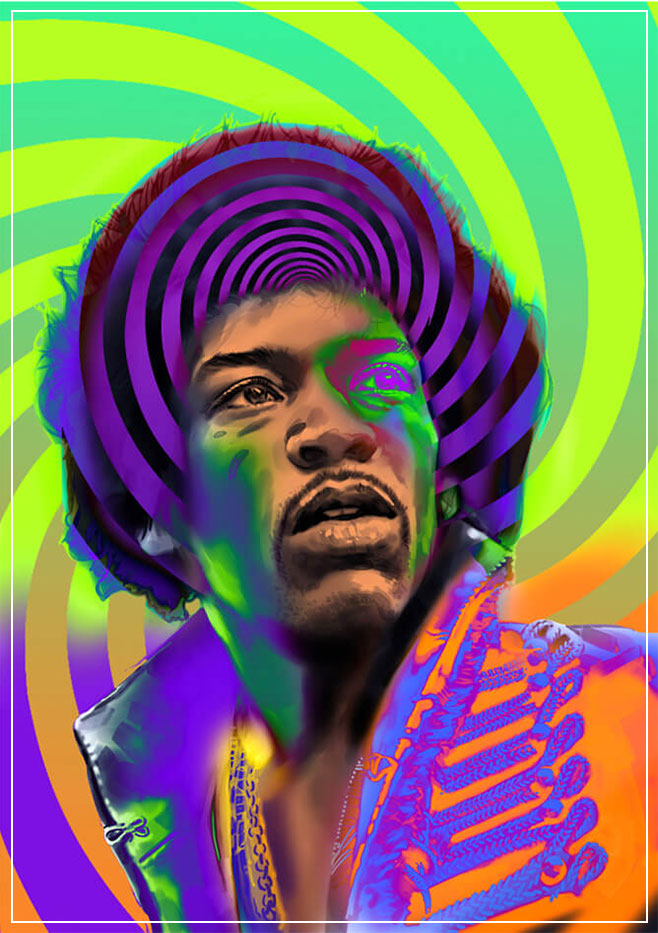 "Jimi Hendrix" by Metin Salih