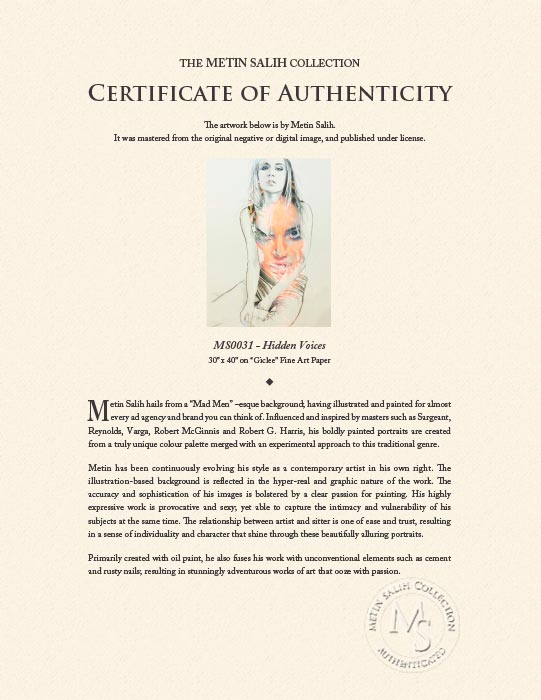 "Hidden Voices" by Metin Salih