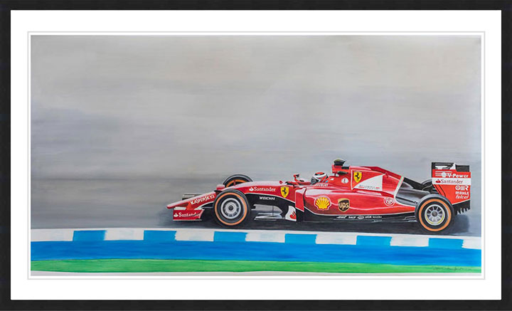 "Kimi Raikkonen, Ferrari 2015" by Patrick Faure