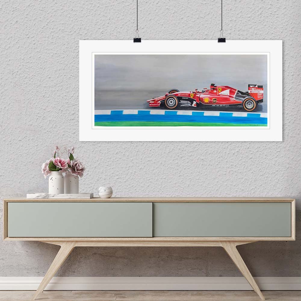 "Kimi Raikkonen, Ferrari 2015" by Patrick Faure-Artography Limited