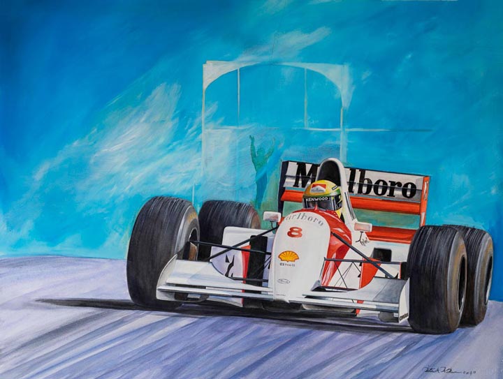 "Ayrton Senna, McLaren" by Patrick Faure