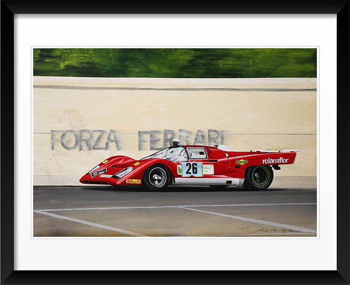 "Pedro Rodriguez, Ferrari 512M, July 1971" by Patrick Faure