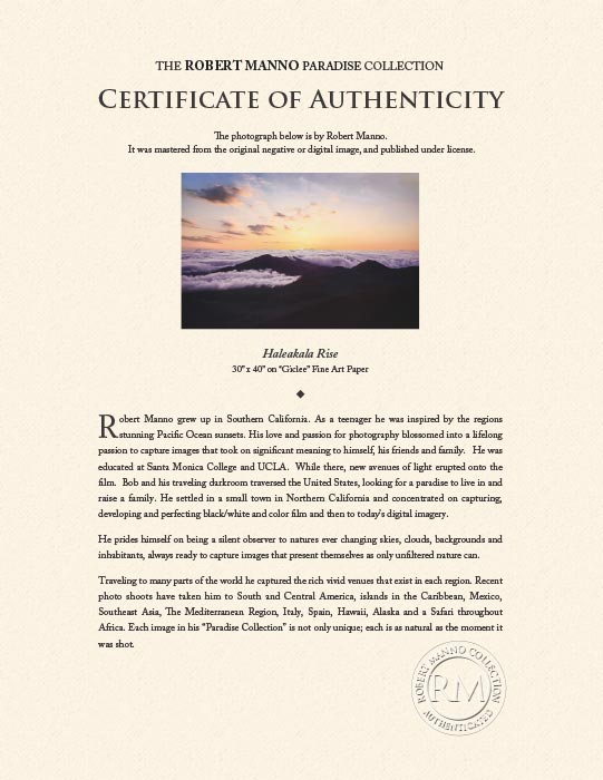 "Haleakala Rise" by Robert Manno Photography-Artography Limited