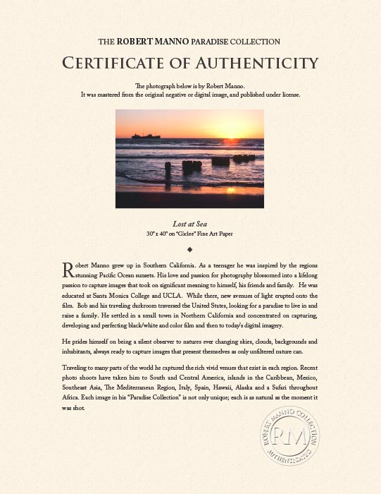 "Lost at Sea" by Robert Manno Photography-Artography Limited