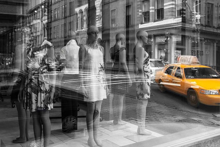 "Dreamscape" - Yellow Cab, NYC Artwork by Viet Chu