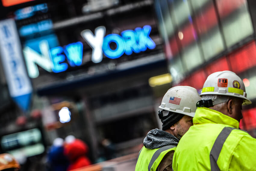 "Fuggheddaboutit" Times Square Wall Decor Photography by Viet Chu