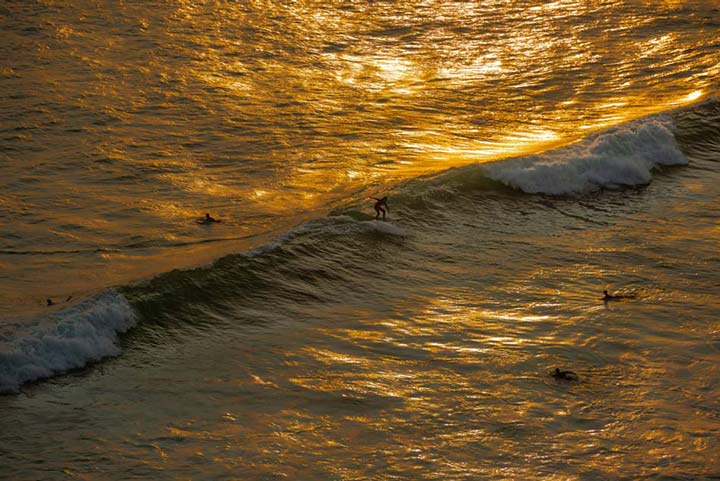 Sunset Surfing