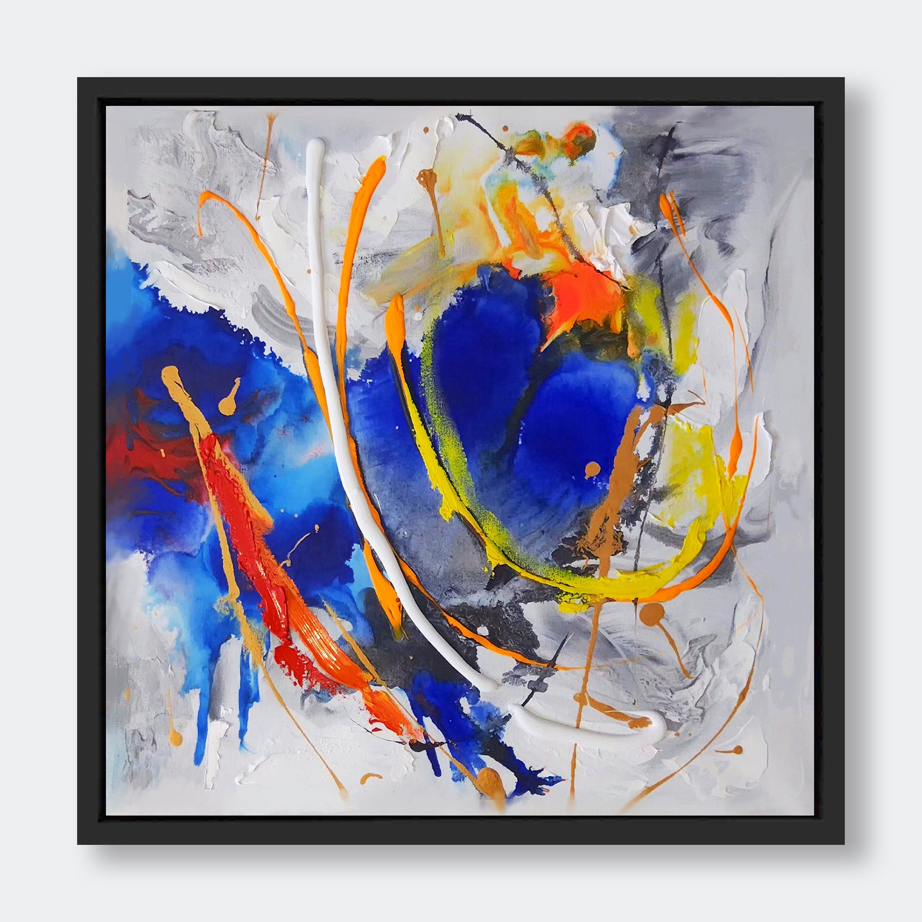 "Blue Flow 2" - Abstract Wall Art