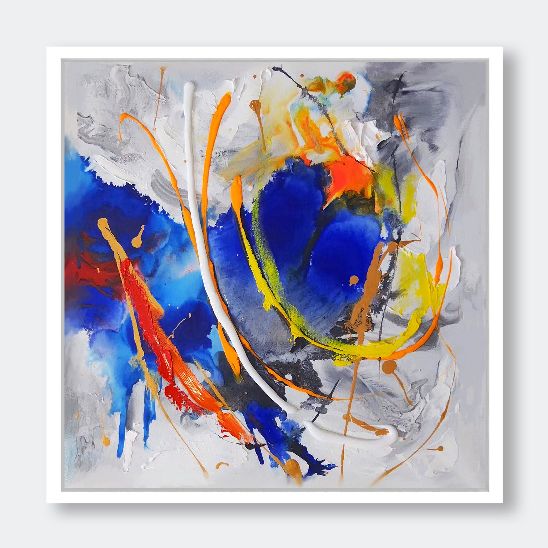 "Blue Flow 2" - Abstract Wall Art