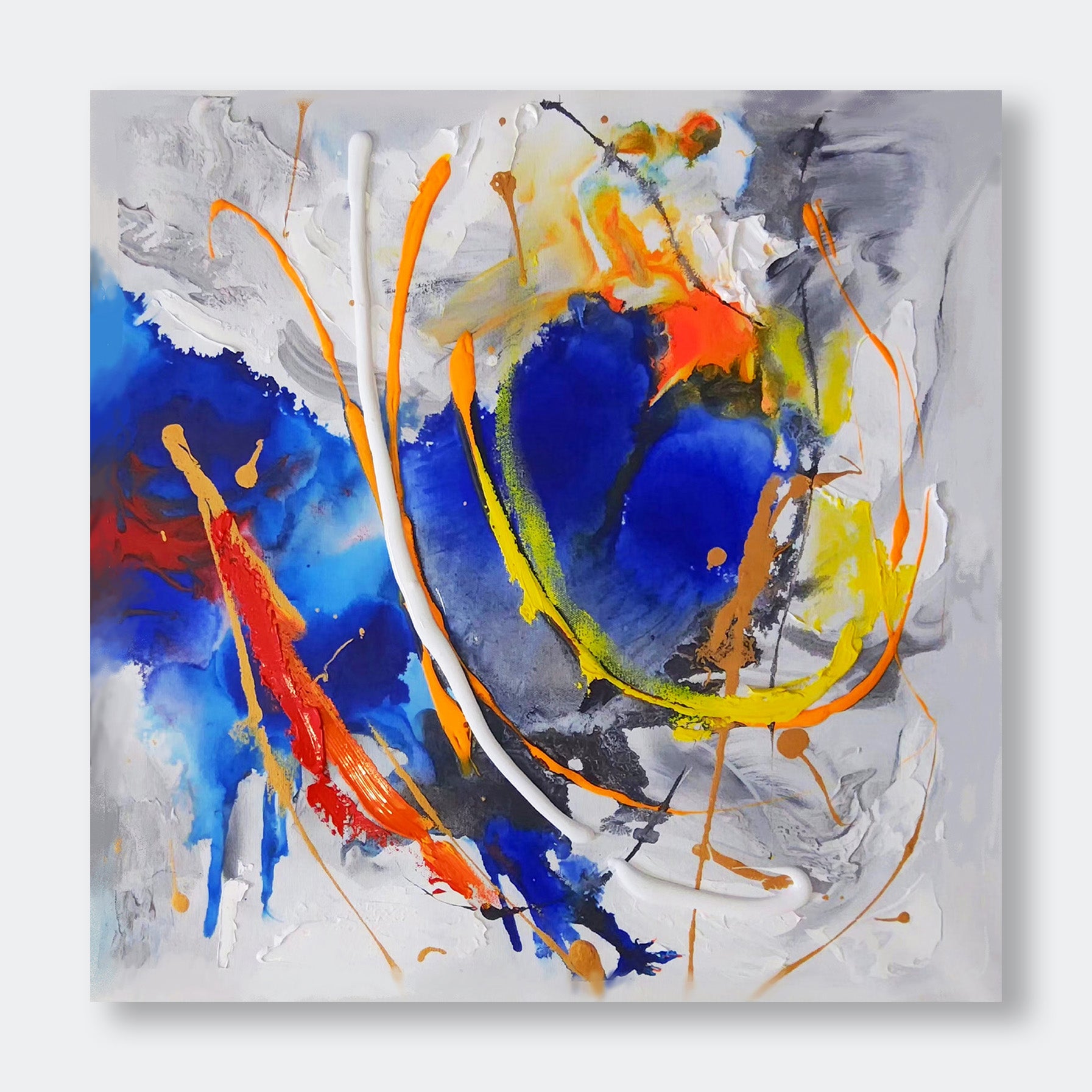 "Blue Flow 2" - Abstract Wall Art