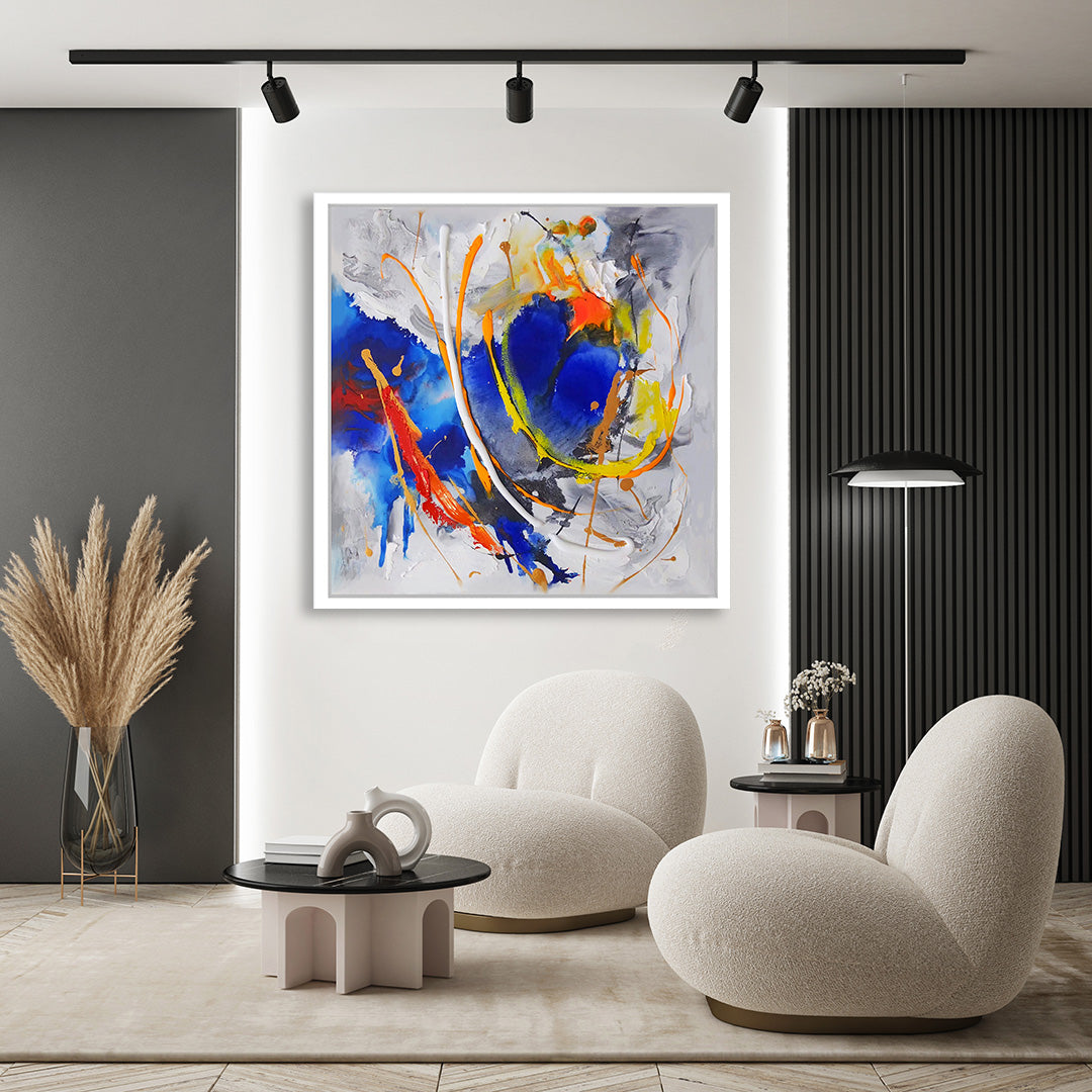 "Blue Flow 2" - Abstract Wall Art